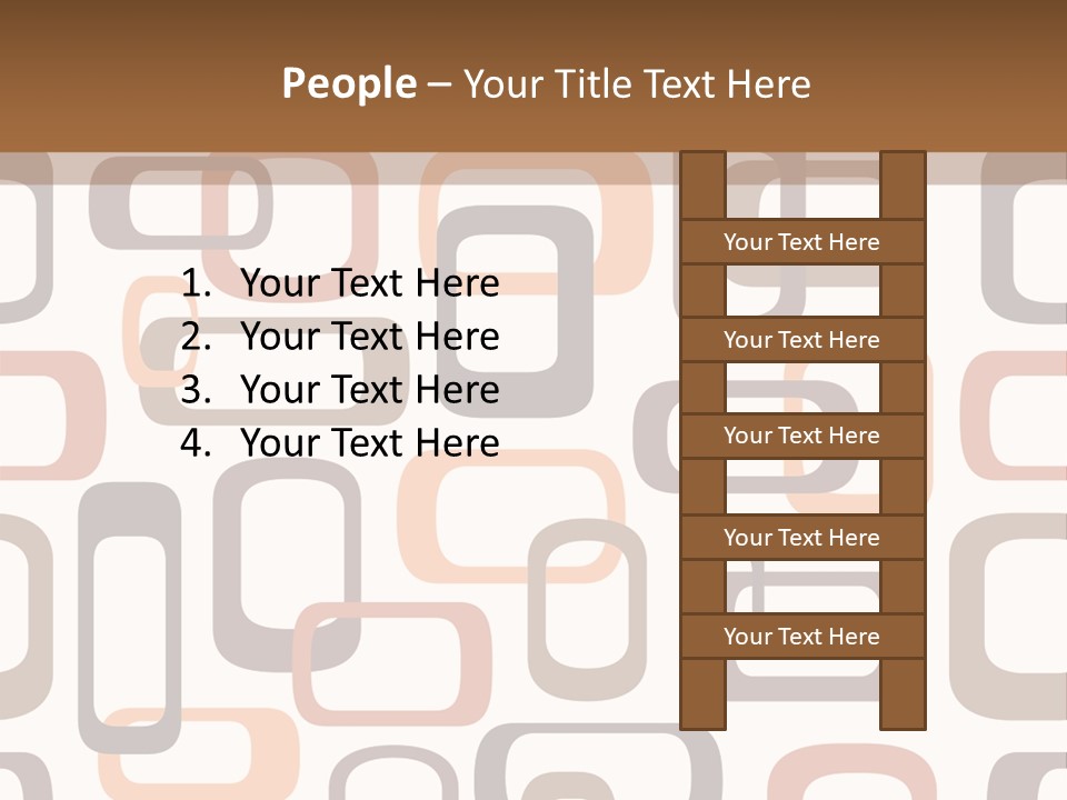 Seamless Retro Squares In Autumn Shades - Tiles In Any Direction PowerPoint Template