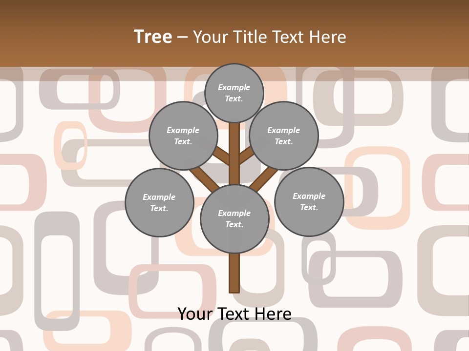 Seamless Retro Squares In Autumn Shades - Tiles In Any Direction PowerPoint Template