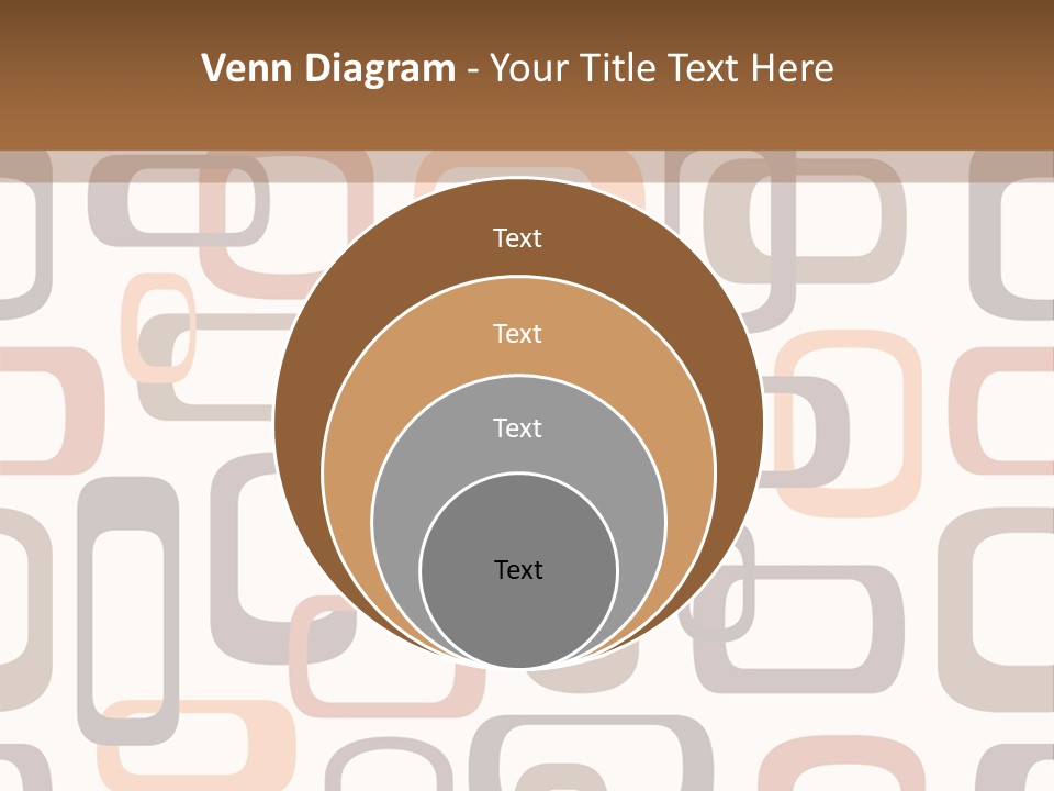 Seamless Retro Squares In Autumn Shades - Tiles In Any Direction PowerPoint Template