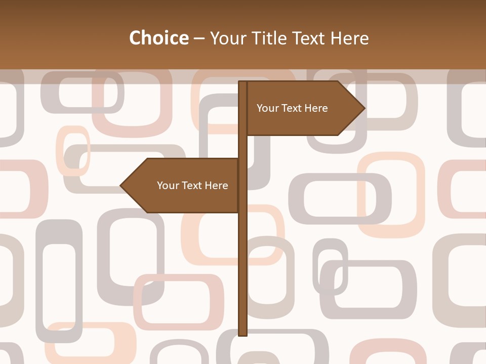 Seamless Retro Squares In Autumn Shades - Tiles In Any Direction PowerPoint Template