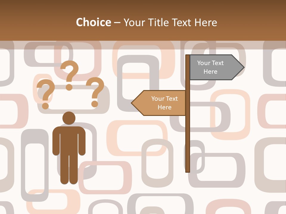Seamless Retro Squares In Autumn Shades - Tiles In Any Direction PowerPoint Template