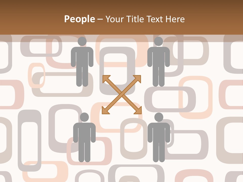 Seamless Retro Squares In Autumn Shades - Tiles In Any Direction PowerPoint Template