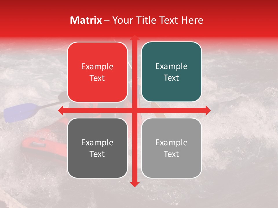 Rafting On A River Soca, Slovenia, Triglav National Park PowerPoint Template