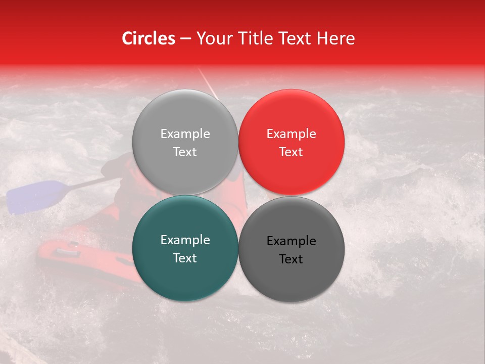 Rafting On A River Soca, Slovenia, Triglav National Park PowerPoint Template