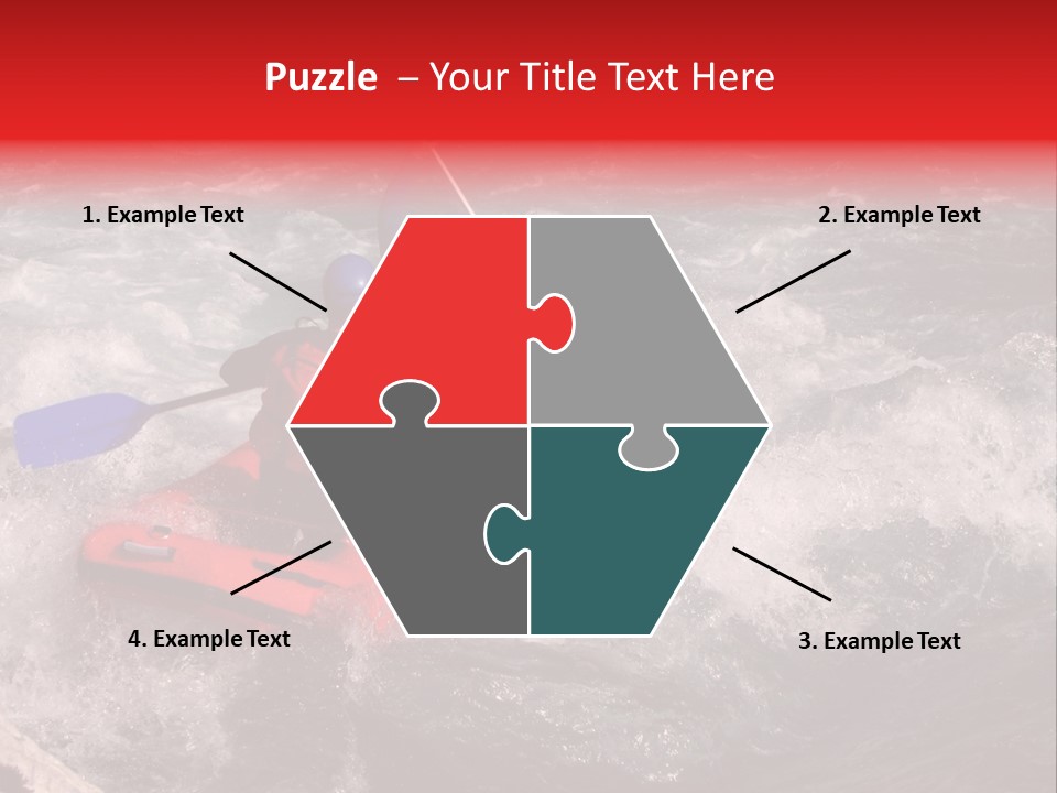 Rafting On A River Soca, Slovenia, Triglav National Park PowerPoint Template