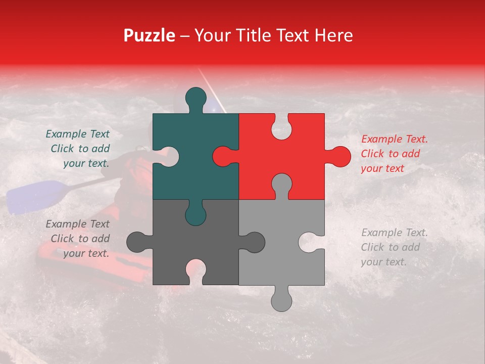 Rafting On A River Soca, Slovenia, Triglav National Park PowerPoint Template