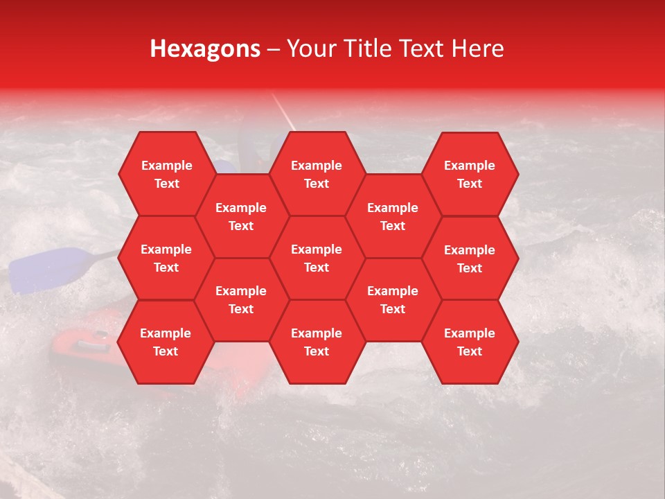 Rafting On A River Soca, Slovenia, Triglav National Park PowerPoint Template