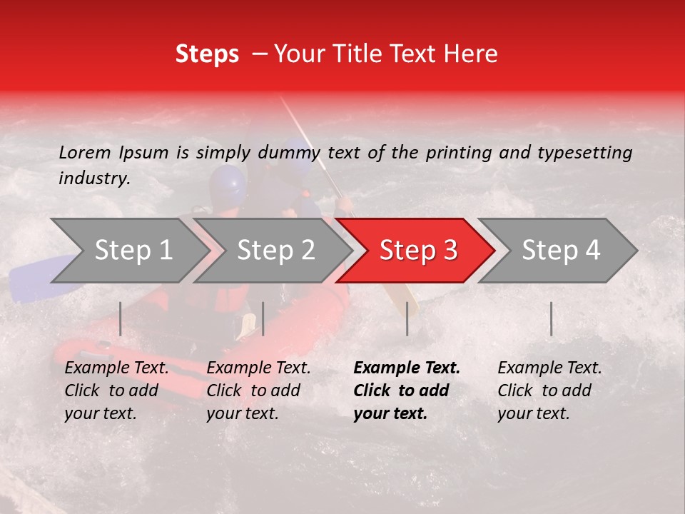 Rafting On A River Soca, Slovenia, Triglav National Park PowerPoint Template