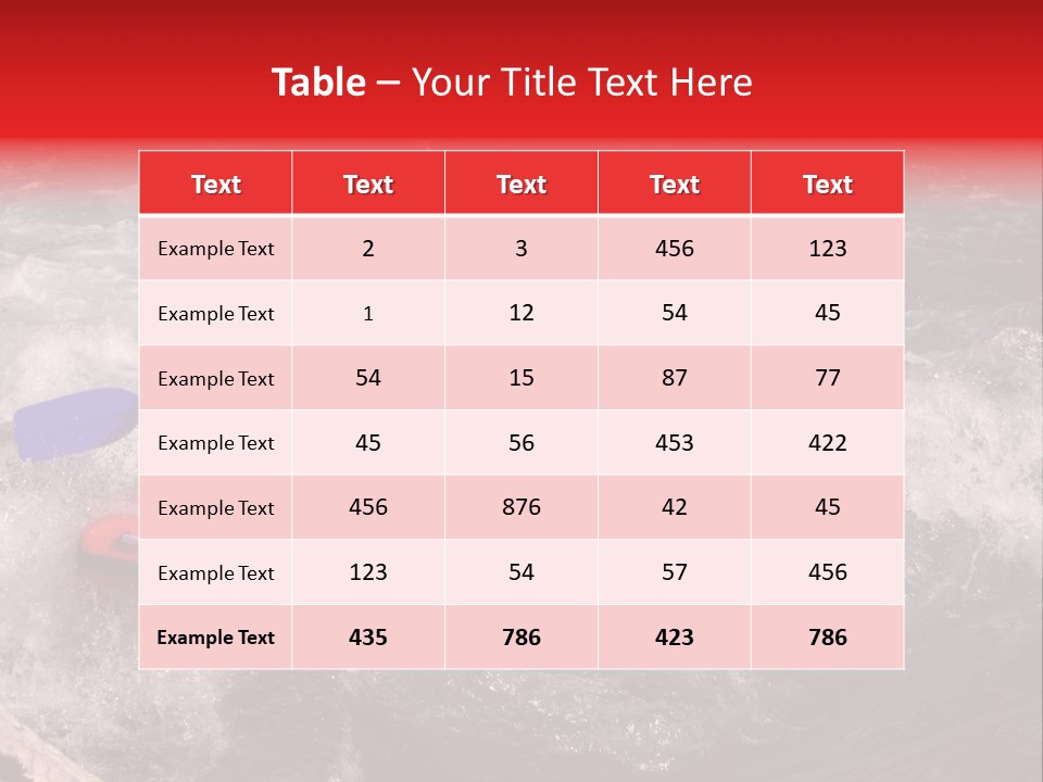 Rafting On A River Soca, Slovenia, Triglav National Park PowerPoint Template