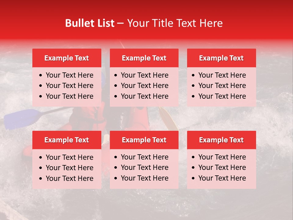 Rafting On A River Soca, Slovenia, Triglav National Park PowerPoint Template