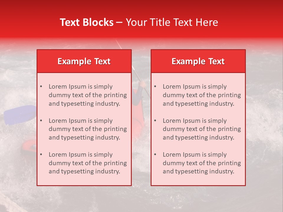 Rafting On A River Soca, Slovenia, Triglav National Park PowerPoint Template