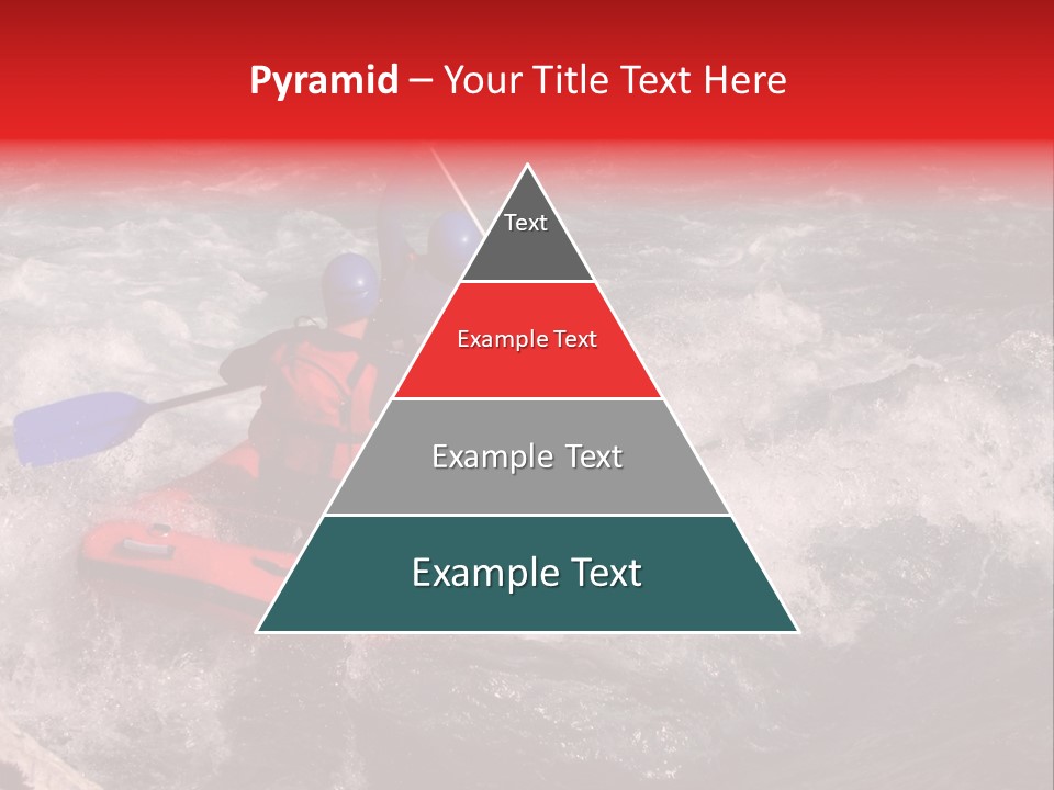 Rafting On A River Soca, Slovenia, Triglav National Park PowerPoint Template