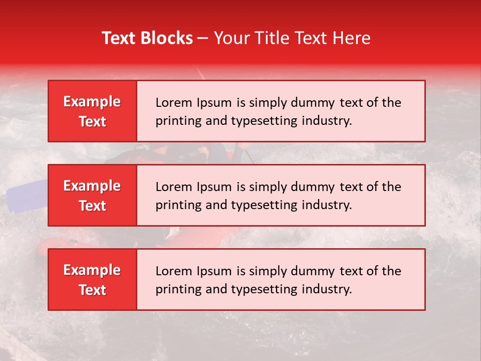Rafting On A River Soca, Slovenia, Triglav National Park PowerPoint Template
