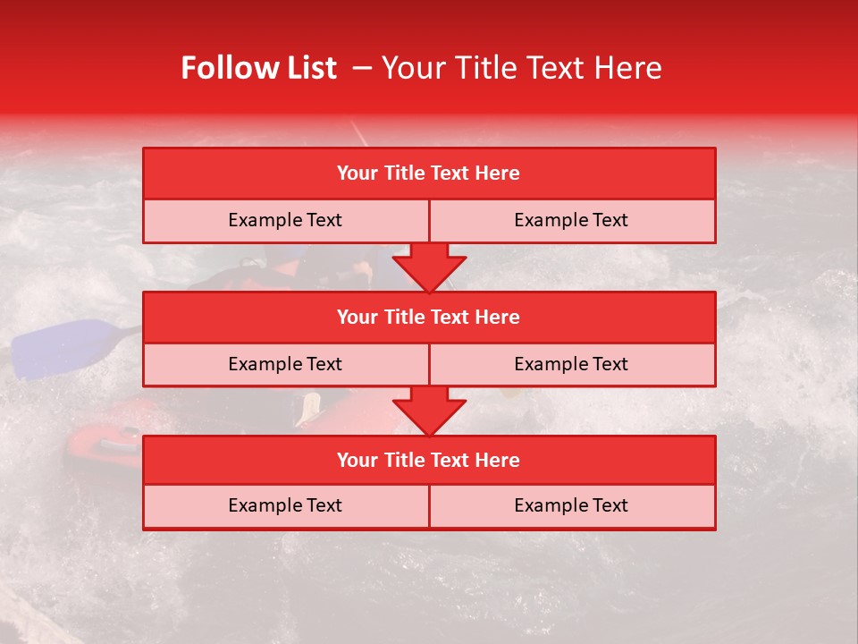 Rafting On A River Soca, Slovenia, Triglav National Park PowerPoint Template