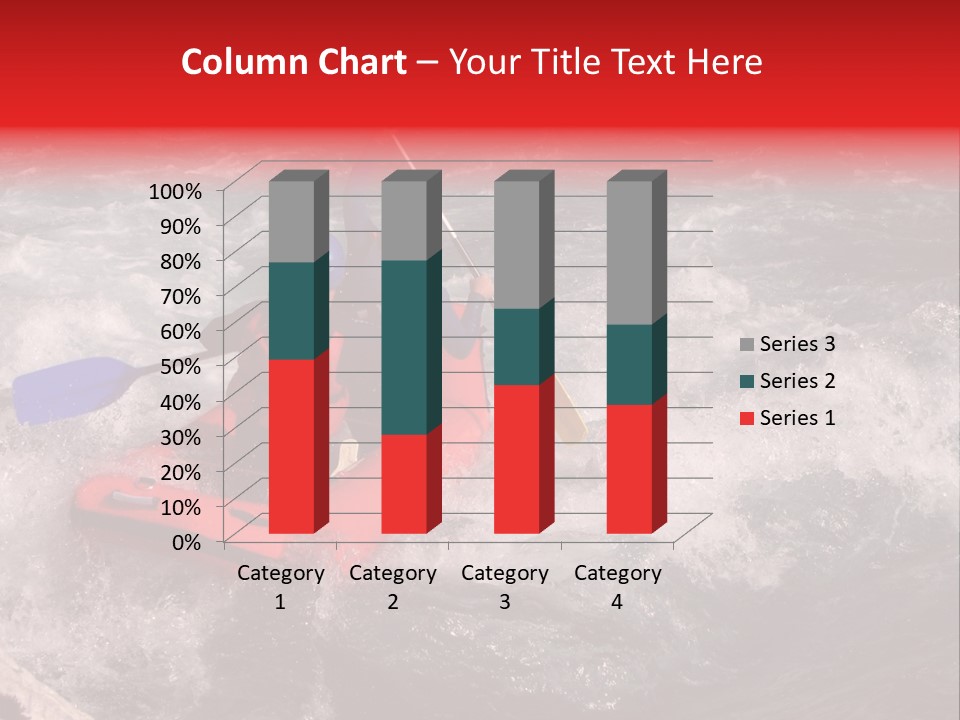 Rafting On A River Soca, Slovenia, Triglav National Park PowerPoint Template