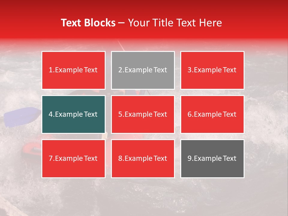 Rafting On A River Soca, Slovenia, Triglav National Park PowerPoint Template