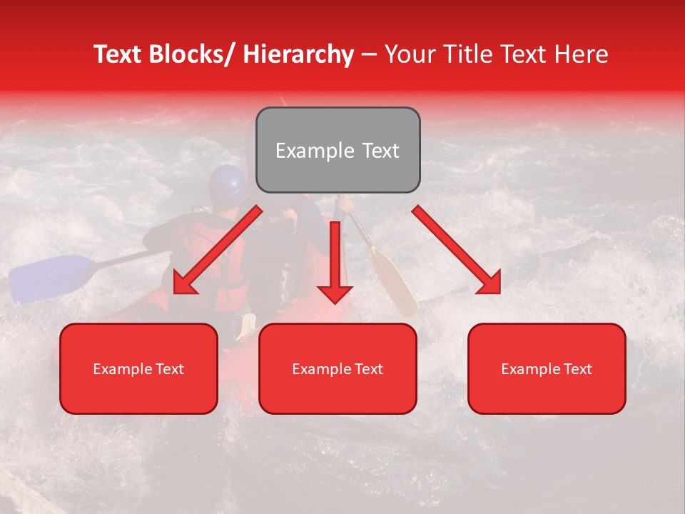 Rafting On A River Soca, Slovenia, Triglav National Park PowerPoint Template