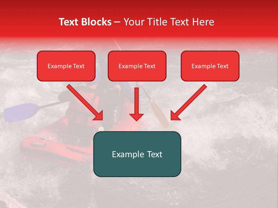 Rafting On A River Soca, Slovenia, Triglav National Park PowerPoint Template
