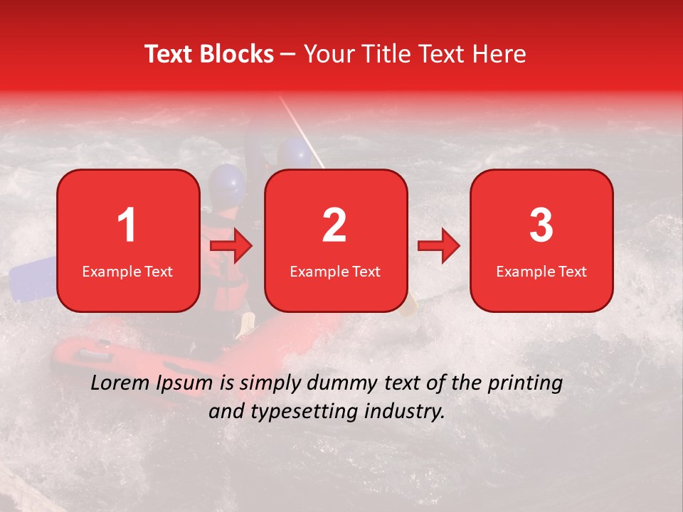Rafting On A River Soca, Slovenia, Triglav National Park PowerPoint Template