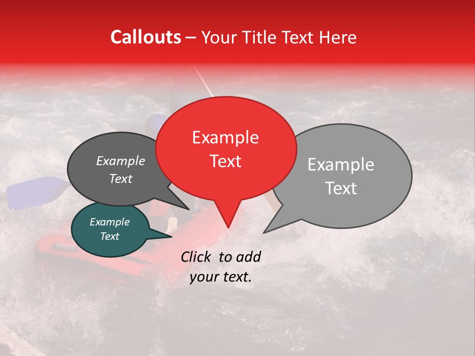Rafting On A River Soca, Slovenia, Triglav National Park PowerPoint Template