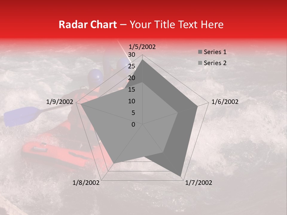 Rafting On A River Soca, Slovenia, Triglav National Park PowerPoint Template