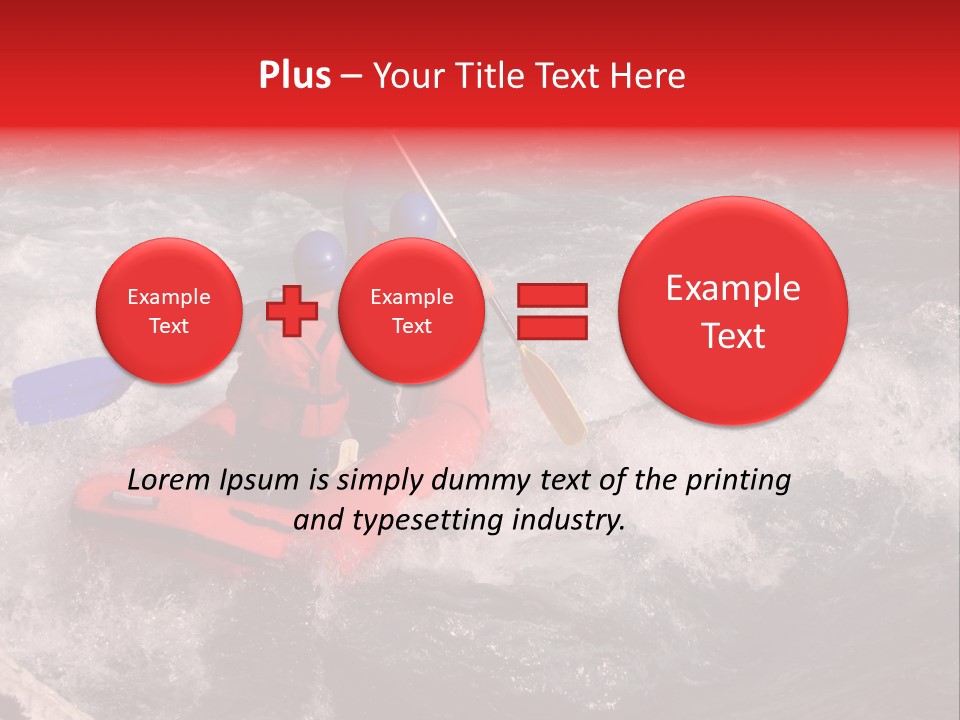 Rafting On A River Soca, Slovenia, Triglav National Park PowerPoint Template