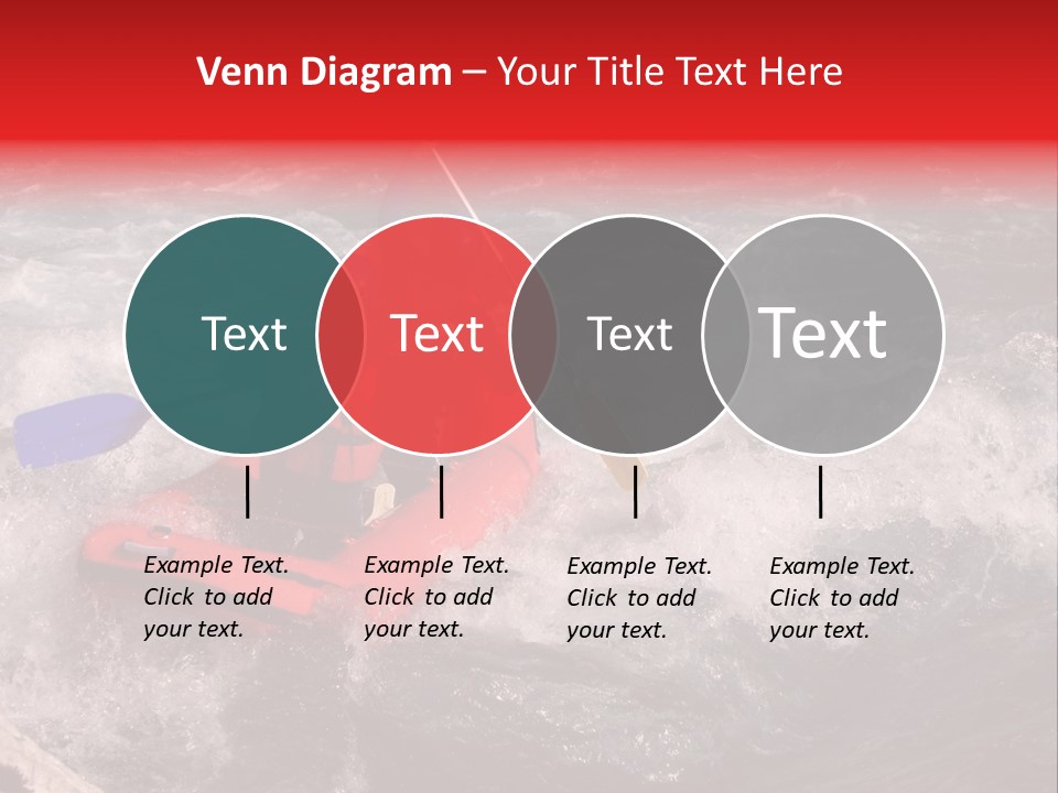 Rafting On A River Soca, Slovenia, Triglav National Park PowerPoint Template