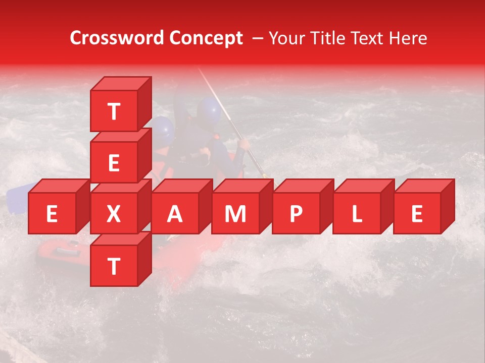 Rafting On A River Soca, Slovenia, Triglav National Park PowerPoint Template