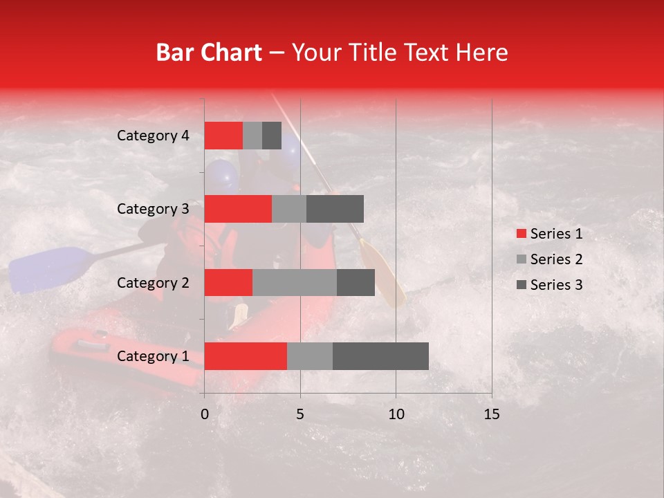 Rafting On A River Soca, Slovenia, Triglav National Park PowerPoint Template
