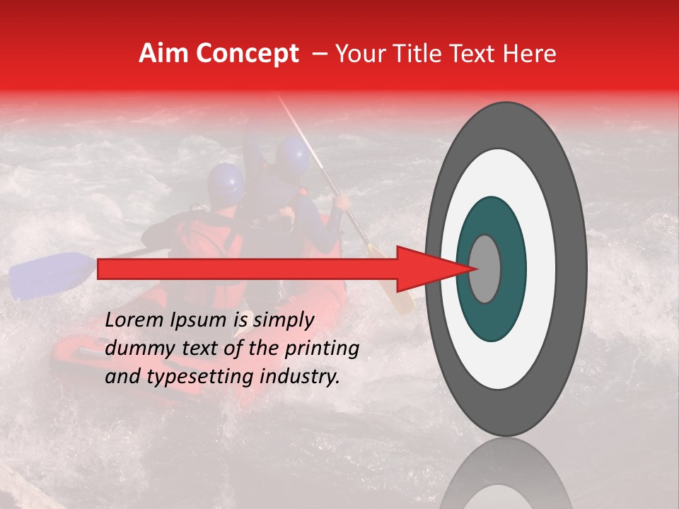 Rafting On A River Soca, Slovenia, Triglav National Park PowerPoint Template