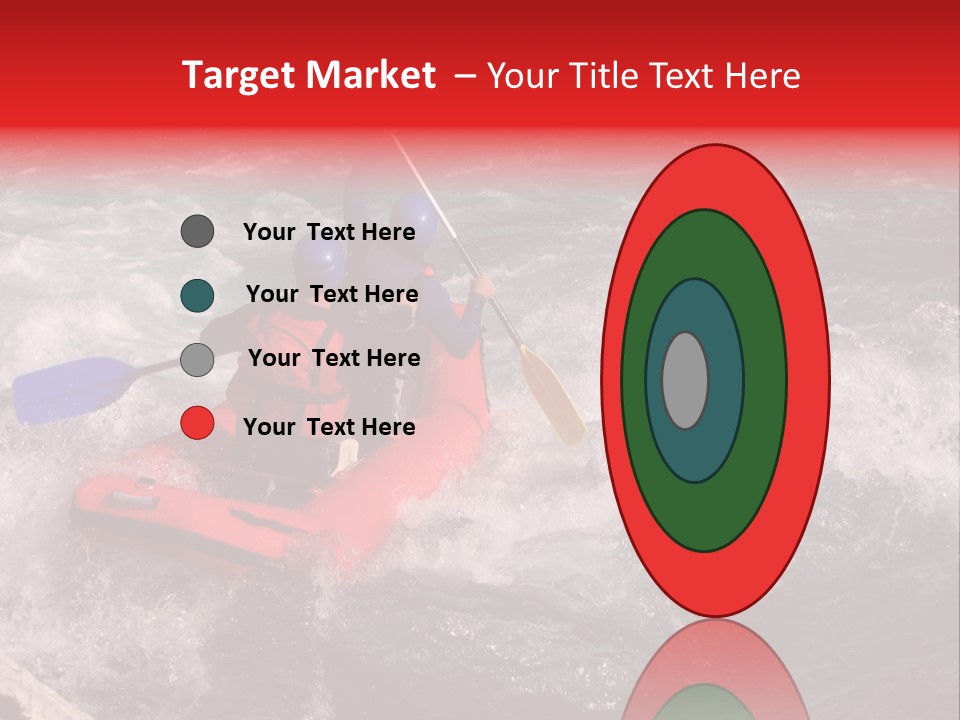 Rafting On A River Soca, Slovenia, Triglav National Park PowerPoint Template