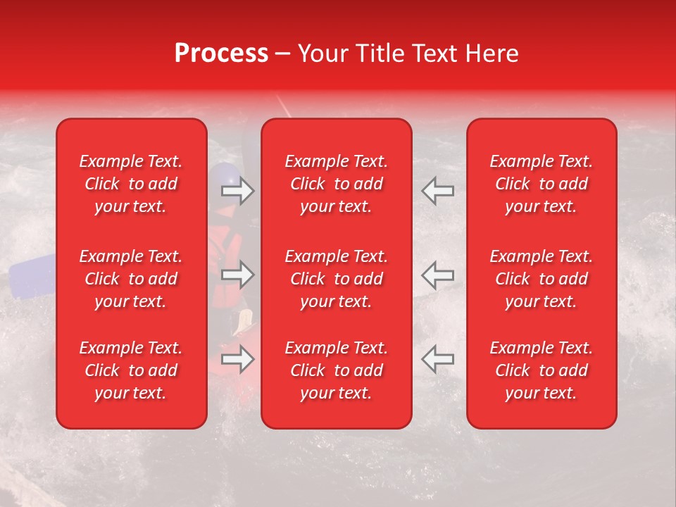 Rafting On A River Soca, Slovenia, Triglav National Park PowerPoint Template