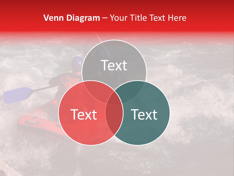 Rafting On A River Soca, Slovenia, Triglav National Park PowerPoint Template