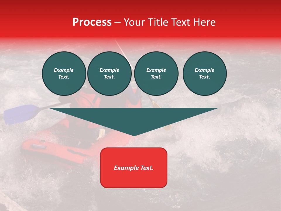 Rafting On A River Soca, Slovenia, Triglav National Park PowerPoint Template