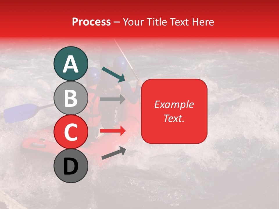 Rafting On A River Soca, Slovenia, Triglav National Park PowerPoint Template