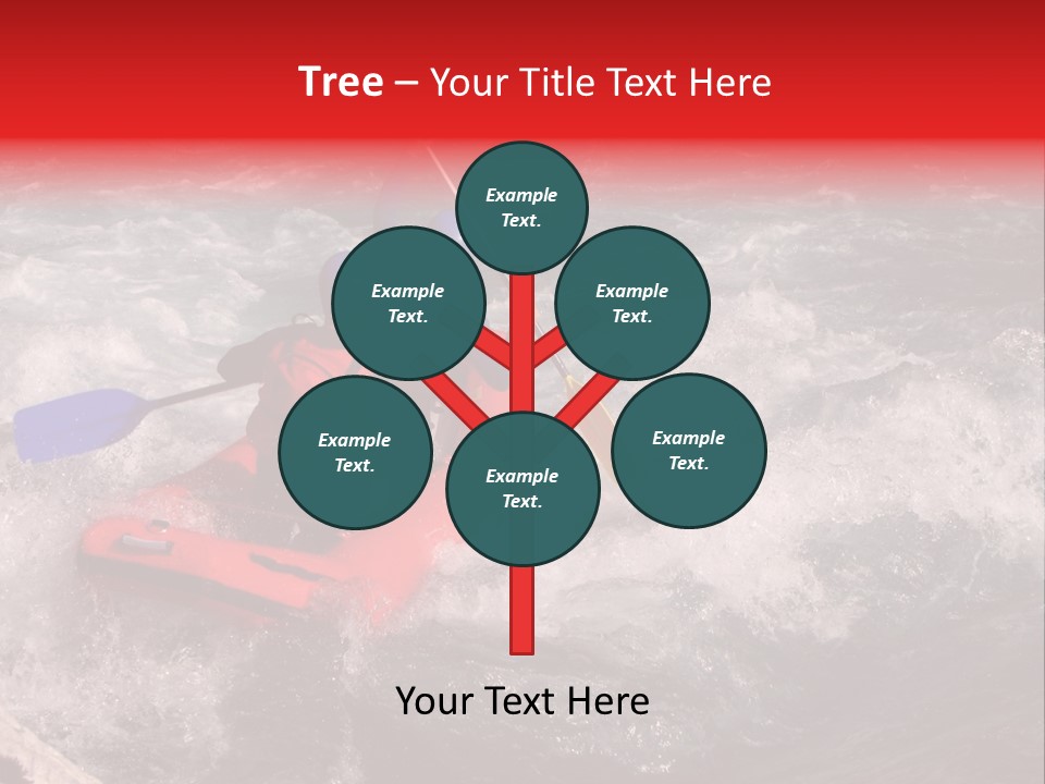 Rafting On A River Soca, Slovenia, Triglav National Park PowerPoint Template