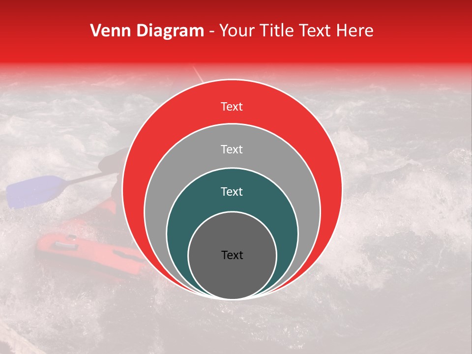 Rafting On A River Soca, Slovenia, Triglav National Park PowerPoint Template