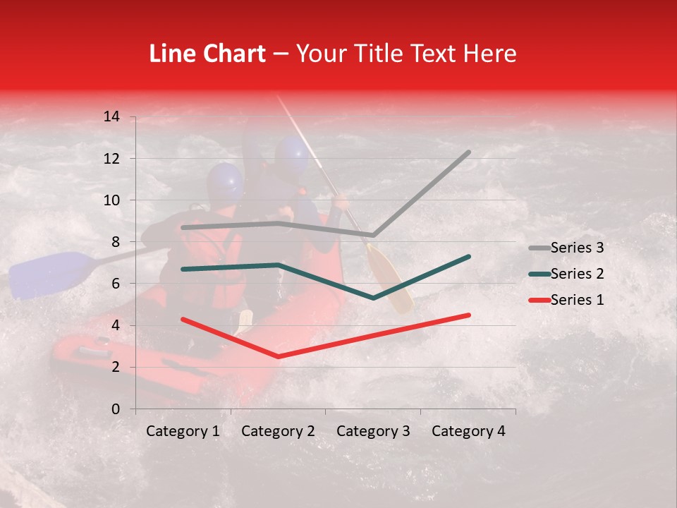 Rafting On A River Soca, Slovenia, Triglav National Park PowerPoint Template