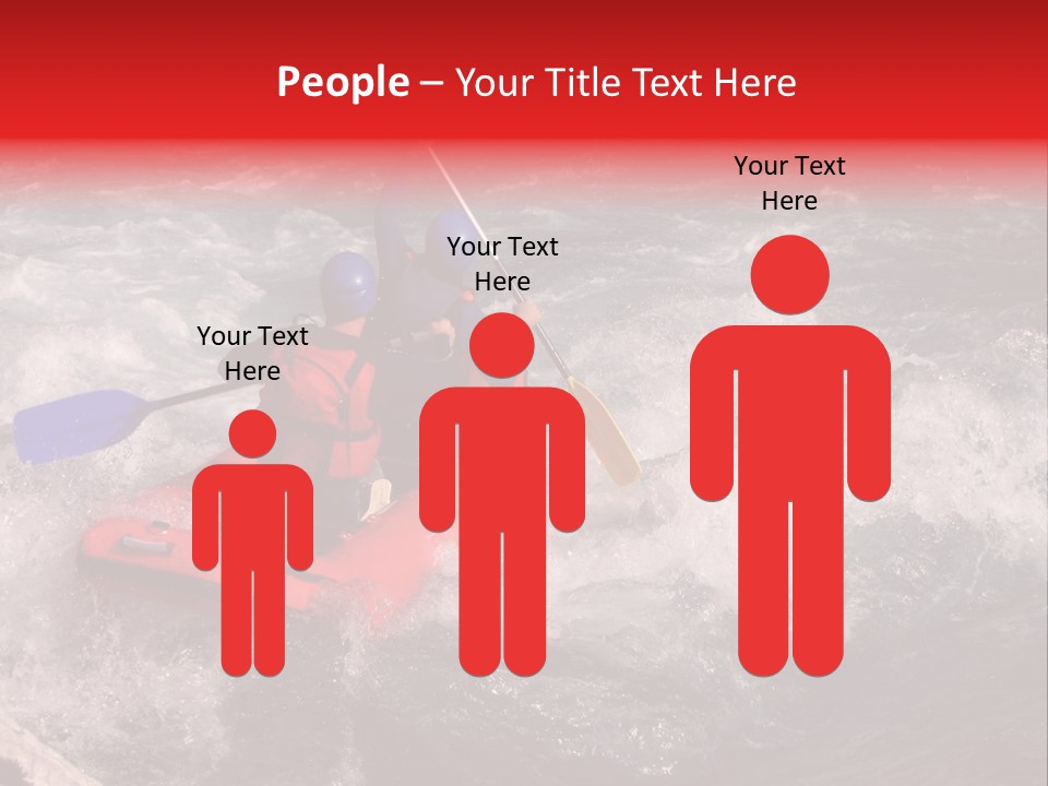 Rafting On A River Soca, Slovenia, Triglav National Park PowerPoint Template