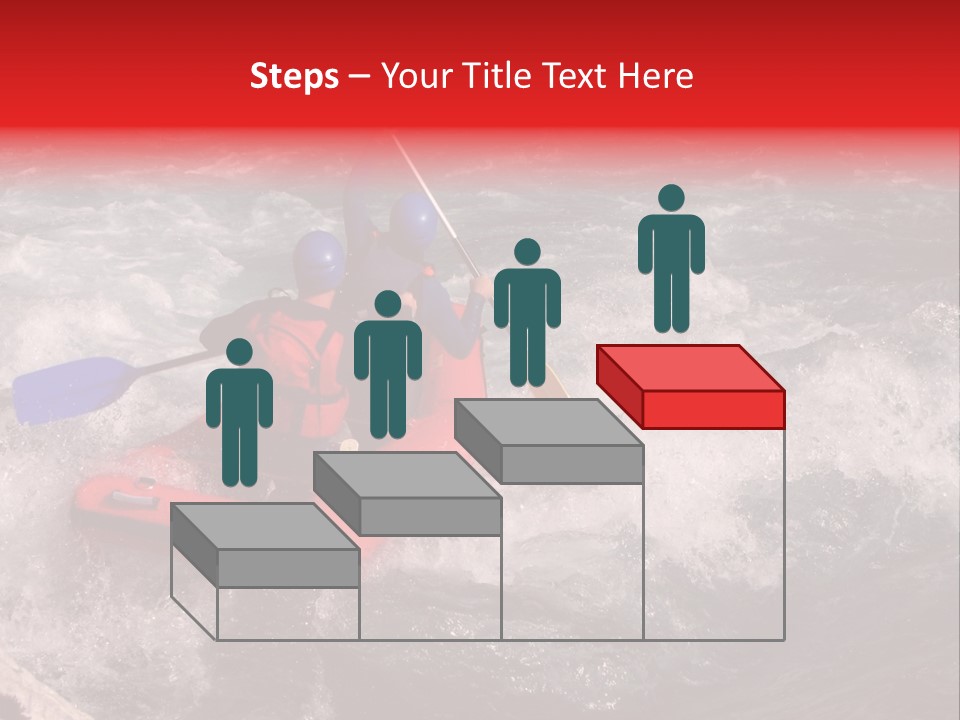 Rafting On A River Soca, Slovenia, Triglav National Park PowerPoint Template