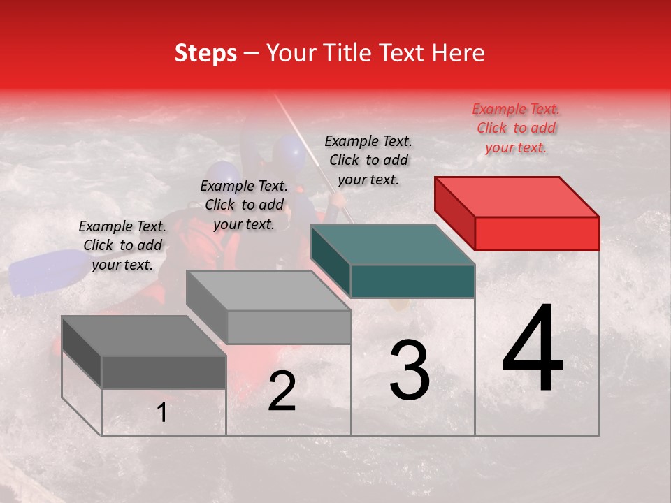 Rafting On A River Soca, Slovenia, Triglav National Park PowerPoint Template