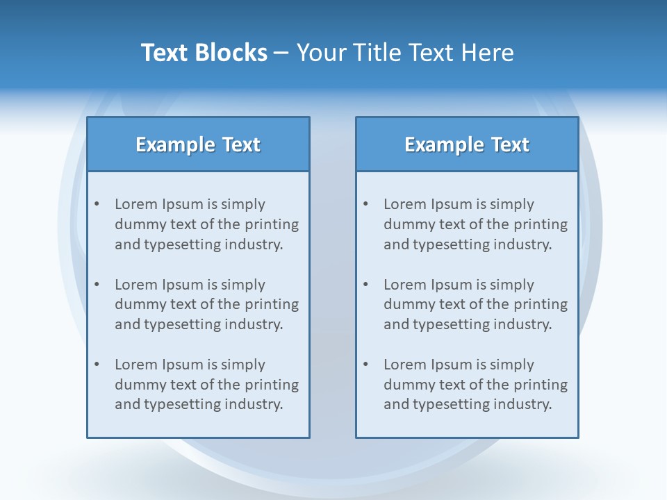A Blue Sphere With A White Background PowerPoint Template