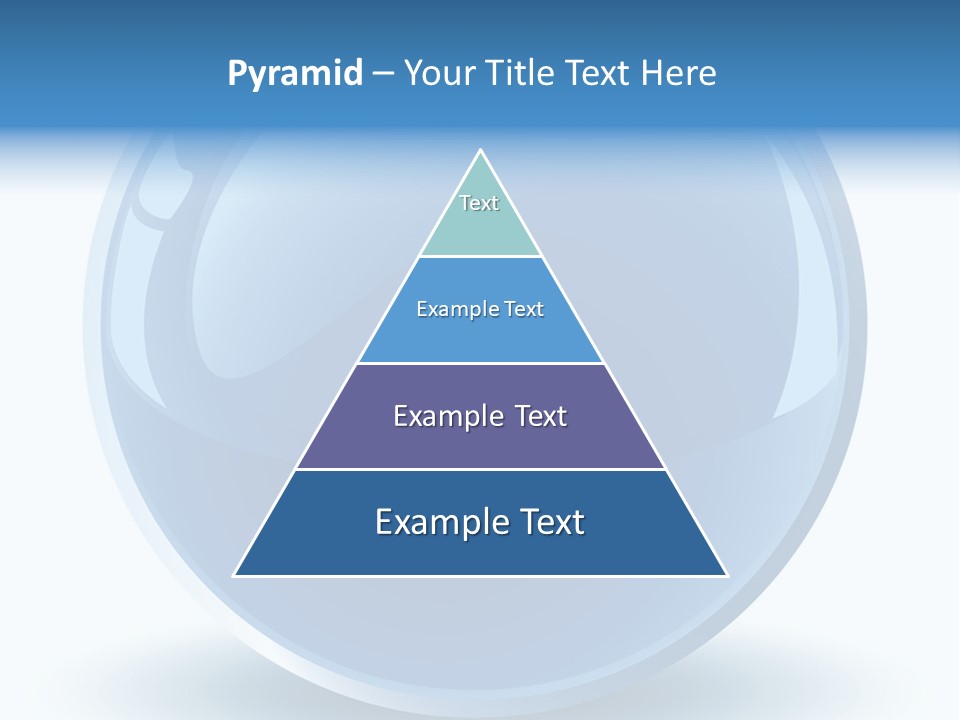 A Blue Sphere With A White Background PowerPoint Template