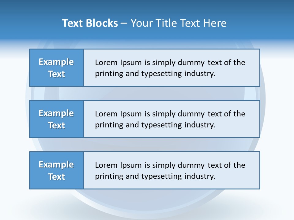 A Blue Sphere With A White Background PowerPoint Template