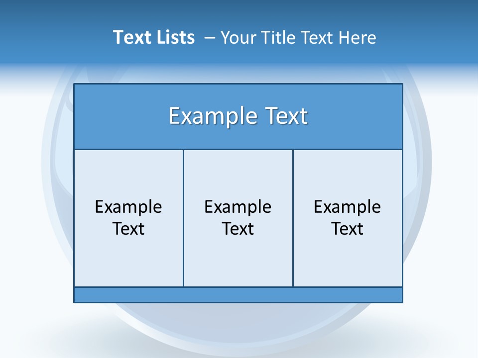 A Blue Sphere With A White Background PowerPoint Template