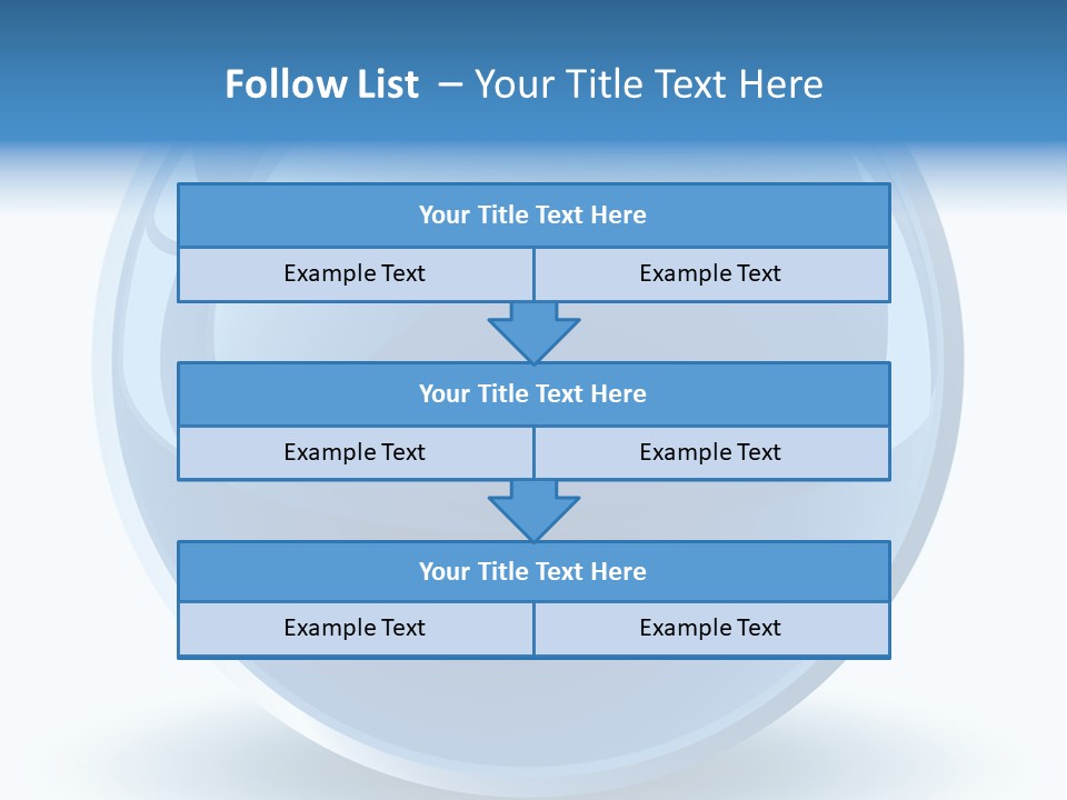 A Blue Sphere With A White Background PowerPoint Template