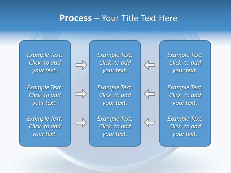 A Blue Sphere With A White Background PowerPoint Template