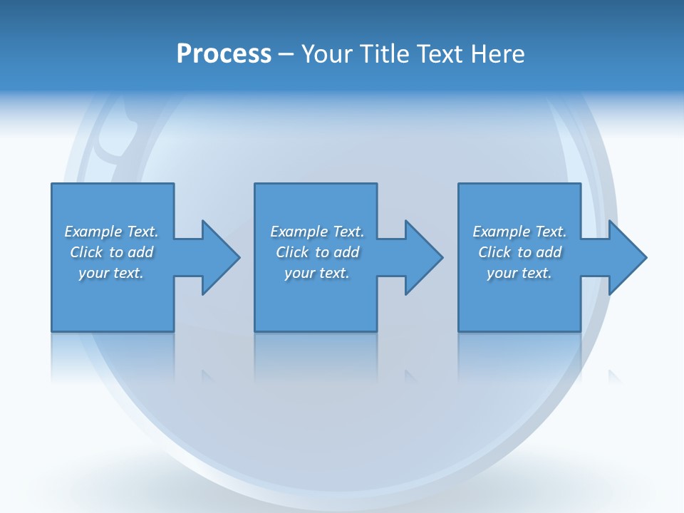 A Blue Sphere With A White Background PowerPoint Template
