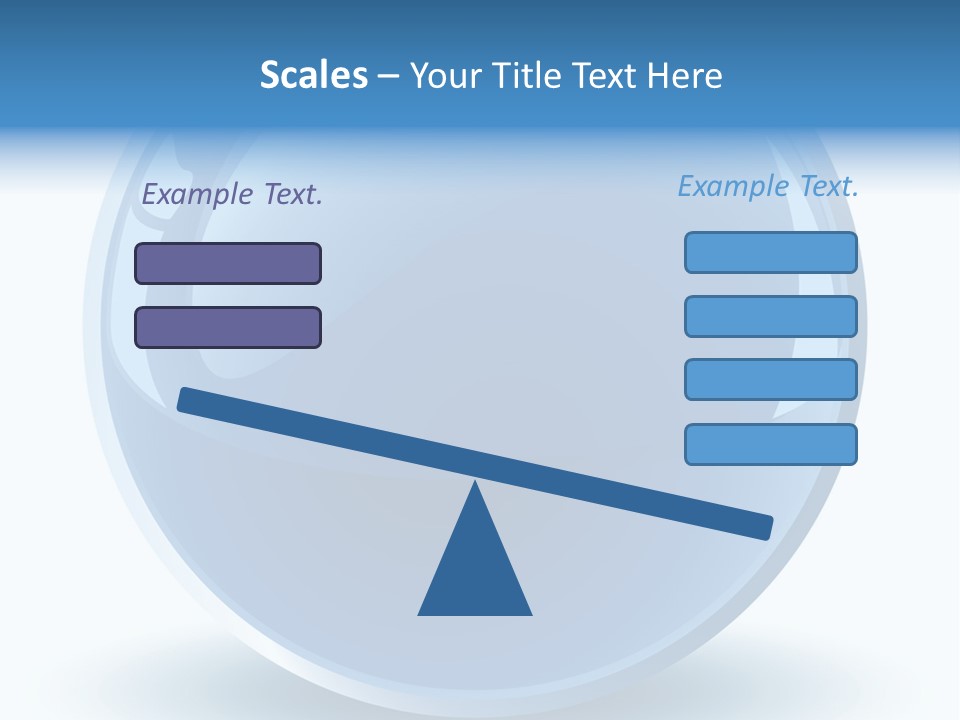 A Blue Sphere With A White Background PowerPoint Template