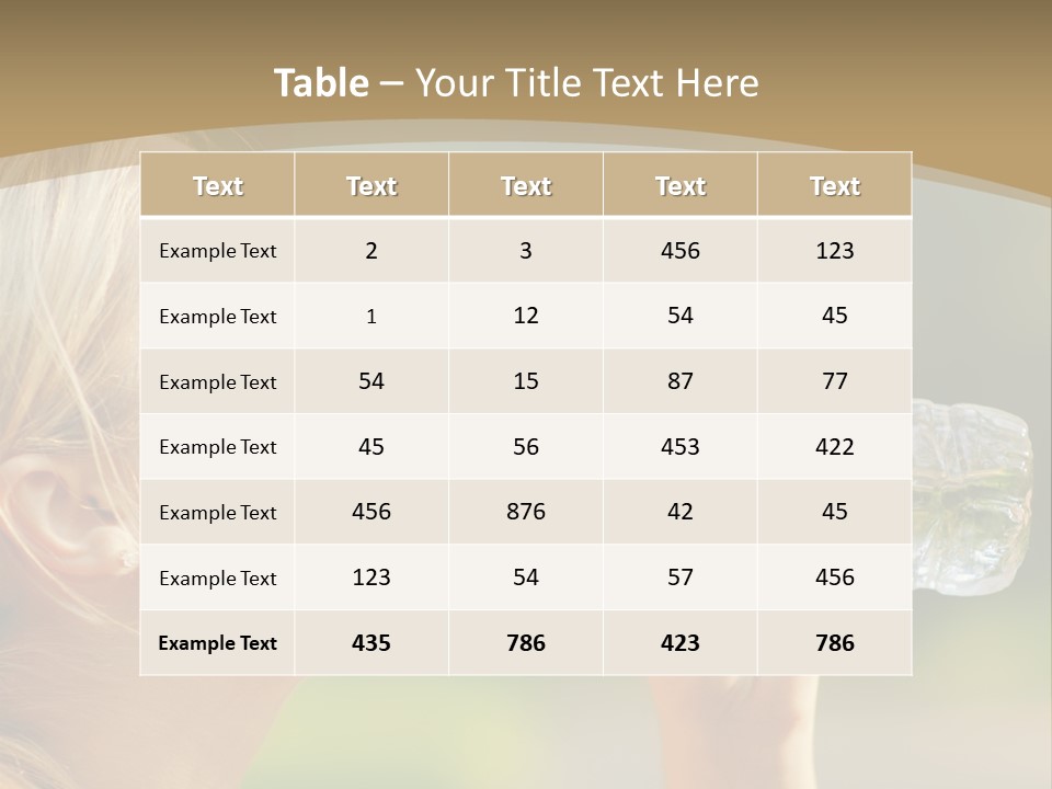 Pretty Young Girl Runner In The Forest. PowerPoint Template